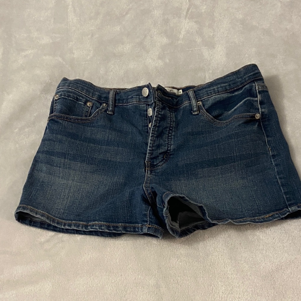 Jessica Simpson Dark Blue High Waist Women Shorts